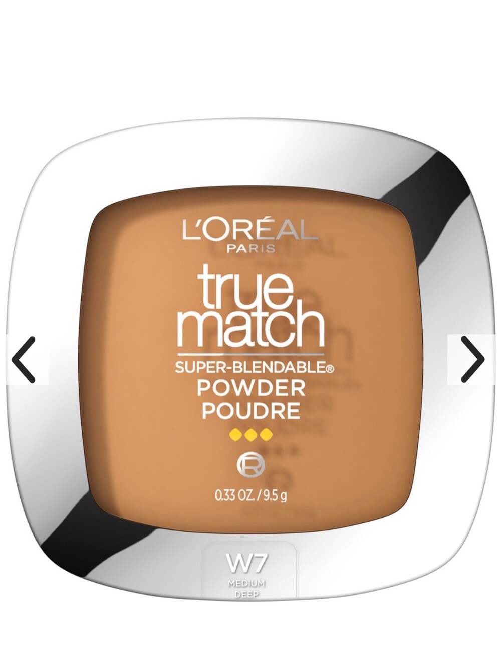 L'Oreal True Match Powder W7 Medium Deep - Warm Tan